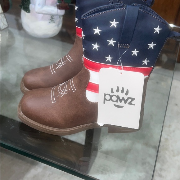 Pawz Little & Big Boys Cowboy Western Boots - Picture 4 of 9